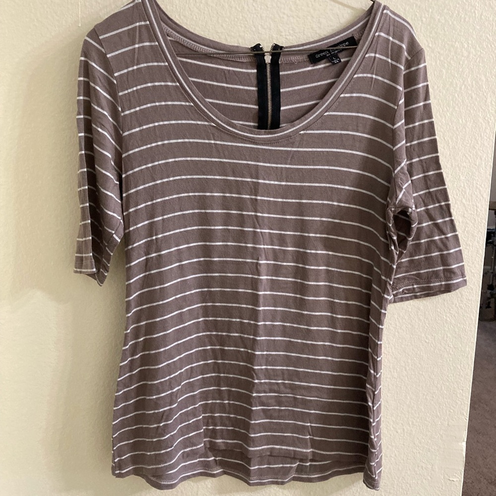 Women's Striped Brown Top